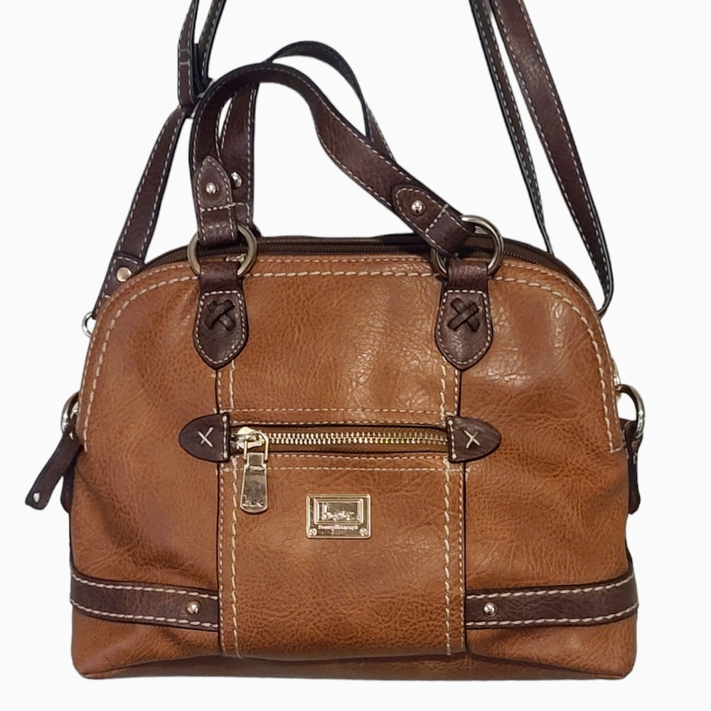 b.o.c. Saddle Brown Leather Satchel